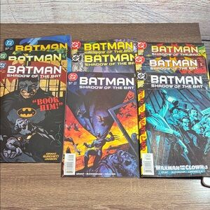 DC Batman Shadow of the Bat Comic - Black and Yellow Cover Lot of 9